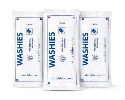 Dutchblue® WASHIES 3 x 8 – Vochtige Washandjes – 24 stuks – Reinigen zonder water – Aloë Vera & Vitamine E