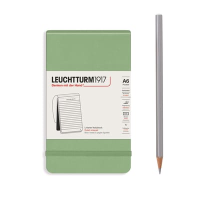 Leuchtturm1917 A6 Pocket Notitieblok Lined Sage