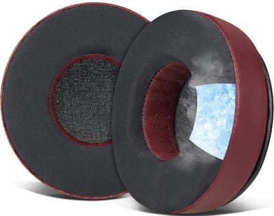 Dailygoods - SOULWIT Koelgel oorkussens vervanging voor Skullcandy Hesh & Hesh 2 draadloze over-ear koptelefoons, oorkussens met geluidsisolerend schuim