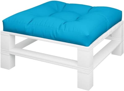 Pallet Kussen - Bankkussen - Buiten Zitten - Waterafstotend - 70x70x12 cm - Blauw