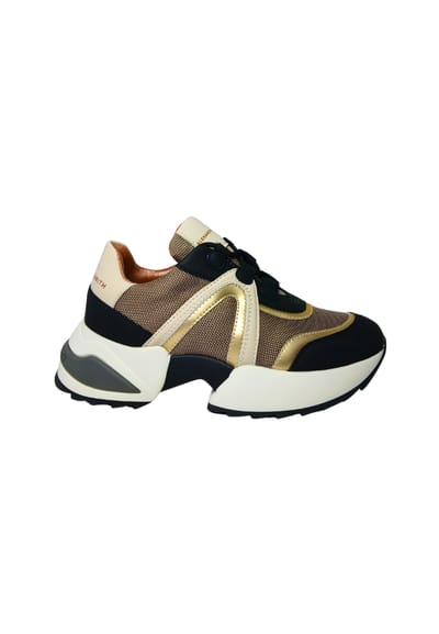 Damesschoenen Alexander Smith Marble Woman-Zwart Gold sneakers