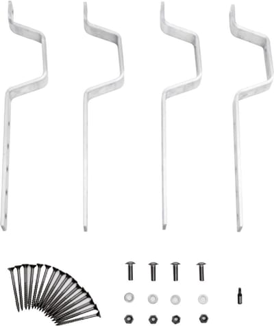 Bosch Toebehoren vlakke collectoren FKA 9-2 Dakkoppeling leisteen/shingle, 4 stuks, 8718531024