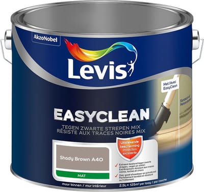 Levis - Easyclean Tegen Zwarte Strepen Mix - Shady Brown A40 - Mengverf - 2,5 L