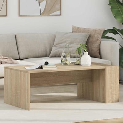 vidaXL - Salontafel - Sonoma - Eik - 95 - x - 50 - x - 34 - cm - Bewerkt - hout