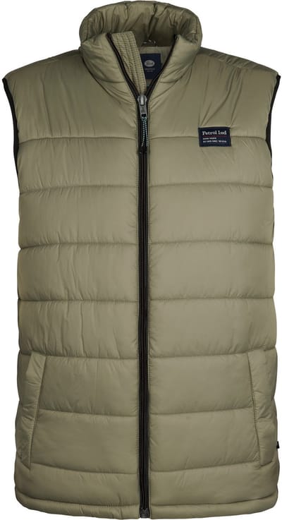 Petrol Industries - Heren Bodywarmer Bryce - Groen - Maat S