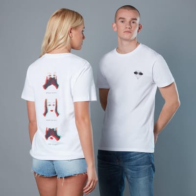Black Mask Unisex Birds of Prey T-Shirt - White - S