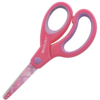 Westcott kinderschaar - softgrip Junior - 13 cm - ronde punt - roze - AC-E21560