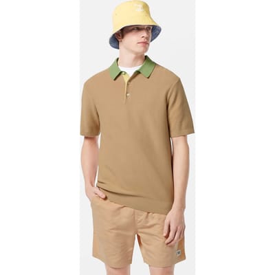 Scotch & Soda Structured Knitted Polo Soft Camel Taglia: S | Polo Outlet | Uomo | Marrone