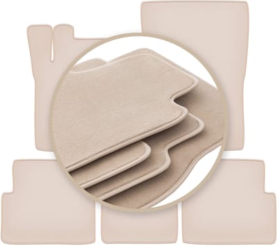 PREMIUM beige vloermatten voor: Mercedes G W463 Long off-road 2008-2018