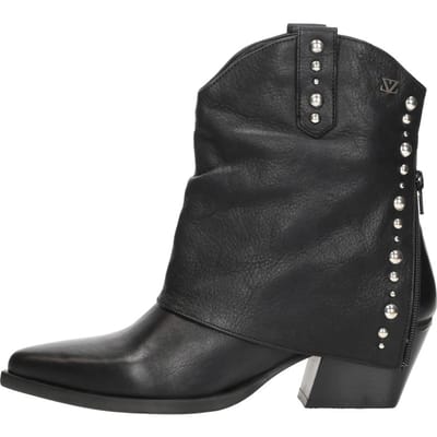 Lazamani - Yara Dames Sleeve Boots Leer Black - Maat 36
