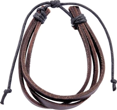 Behave - leren armbandje - donkerbruin - casual mannentrend
