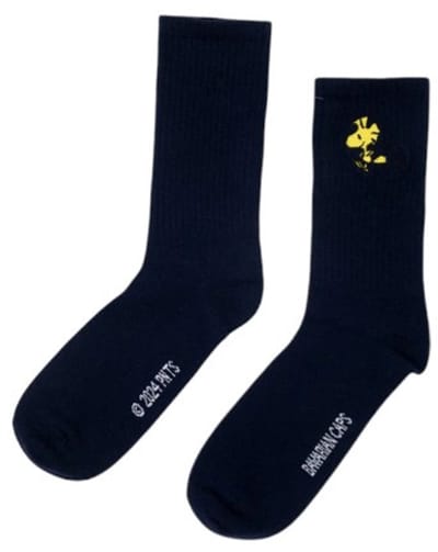 Woodstock – Snoopy Sportsokken – Zwart – Peanuts x Bavarian Caps – 36-40