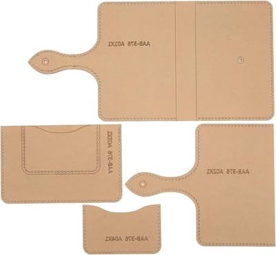 Acryl sjablonen set voor leren portemonnees en paspoorttassen - 4 stuks voor DIY quilt projecten en snijwerk accessoires