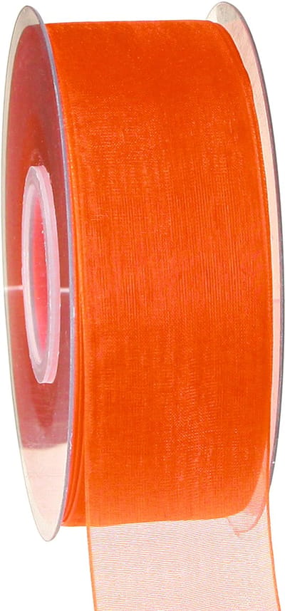 Organza lint cadeaulint oranje lint zelfkant 40mm 50m