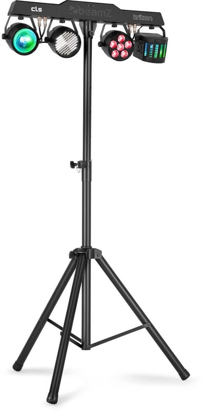 Feestverlichting op statief - BeamZ CLS Triton Partybar - Discolampen - DMX en muziekmodus - RGBW
