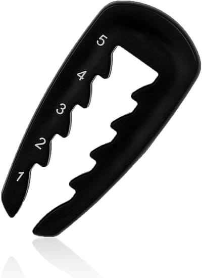 ZEYNOMAX- Golf Tee Verstelbaar - Lichtgewicht Plastic - Precisie Hoogte Tool - Bal Marker - Trainingspartner - Zwart 7x3,3x0,7cm - Golfaccessoire