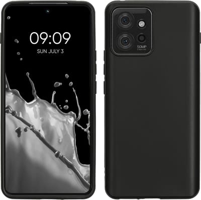 kwmobile telefoonhoesje geschikt voor Motorola ThinkPhone - Hoesje voor smartphone - Back cover in mat zwart