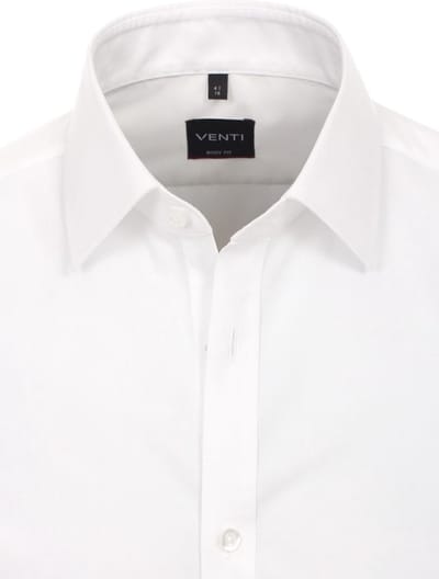 Venti Overhemd Wit Body Fit Kent Kraag 001420-000 - XXL
