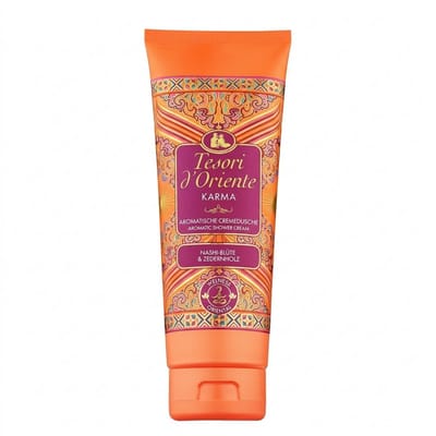Tesori d'Oriente Creme Shower Karma – Aromatic Shower Gel met Nashi Blossom & Cedar Wood – Douchecrème voor Body Care – Wellness Rituals – 250 ml