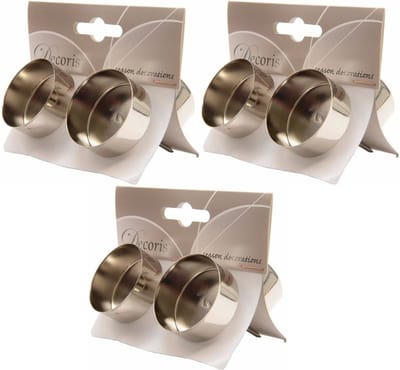 Decoris Kerststukjes theelichthouders - 12x st - zilver - D4,2 x L7,5 cm - ijzer - kaarsenhouders