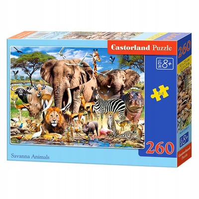 Castorland puzzel 260 stukjes - Savannedieren