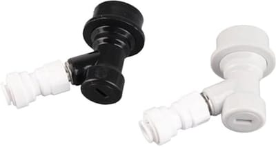 Set van 2 keg connectors type ball lock van 8 mm (1/4 inch) voor het veilig aansluiten van gas en vloeistoffen, gemaakt van duurzaam materiaal