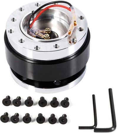 Snelle Ontkoppeling voor Stuurwiel - 6-Hole Snap Off Boss Kit voor Race, Rally en Motorsport