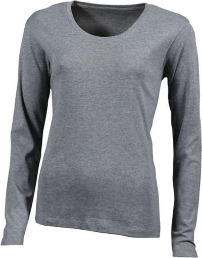 James and Nicholson Dames/dames T-Shirt met lange mouwen (Grijze Heide)