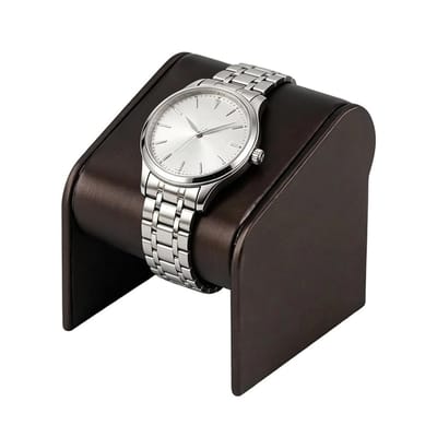 Dailygoods- Horlogehouder Zwart Leren - Horloge Houder Draaiend