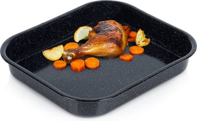 Braadslede Geëmailleerd Rechthoekige 2,5 l, 29,5x25,5x4,5 cm - Ovenschaal - Braadpan