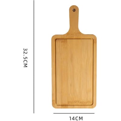 1 Stuk Houten Pizza Schep Serveerplank Snijplank met Handvat Brood Gebak Bord Steak Snack Dienblad Keukengereedschap Accessoires