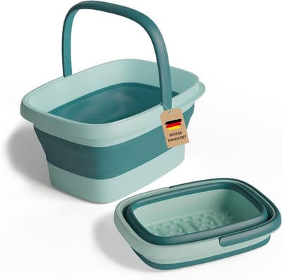 SNJY® Voetenbad - Voetbad Massage - Voetmassage Apparaat - 15 Liter - 43L x 32B x 23H cm - Groen
