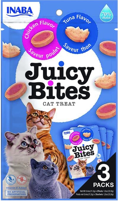 Inaba Juicy Bites - Kattensnack - Kip Tonijn 3x11.3 g