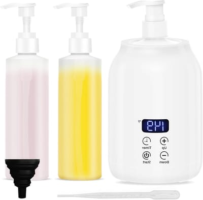 Olieverwarmer voor Massage Therapie en Persoonlijk Gebruik, Snelle Verwarming met Twee Flessen, Verstelbare en Constante Temperatuur
