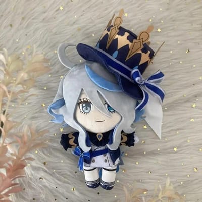 20cm Genshin Impact Furina Pluche Speelgoed Poppen Mooie Kussens Water God Kerst Nieuwjaar Verjaardag Voor Kinderen Cadeaus
