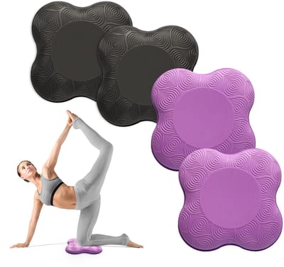 2-pack yoga knie- en elleboogsteunkussens - extra dik schuim voor knieën, ellebogen, polsen, handen en hoofd - Pilates- en kniekussens - Schuimkussens voor mannen en vrouwen