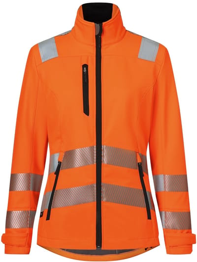 KUBLER PSA REFLECTIQ 15098427 Hi Vis Reflecterend Softshell Werkjas DAMES Veiligheidsjas Signaaloranje - Waterafstotend