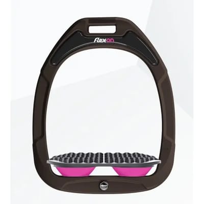 Endurance stijgbeugels Bruin/Grijs/Roze Flex-On Green Composite