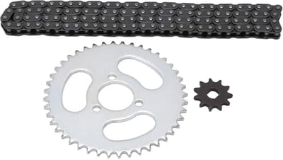 Dailygoods- Tandwielset Hoogwaardige Staal - T8F Ketting - Voor Karts/ATV/Mini Motorfietsen - 11T Voor Tandwiel - 44T Achter Tandwiel - Lange Levensduur - Tandwielen