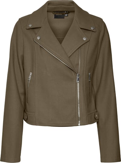 VERO MODA - VMPOP SHORT BIKER JACKET GA BOO - Dames - Gewatteerde jassen