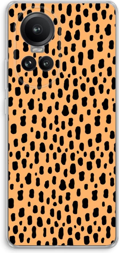 Case Company® - Hoesje geschikt voor Oppo Reno 10 Pro hoesje - Panter - Soft Cover Telefoonhoesje - Bescherming aan alle Kanten en Schermrand
