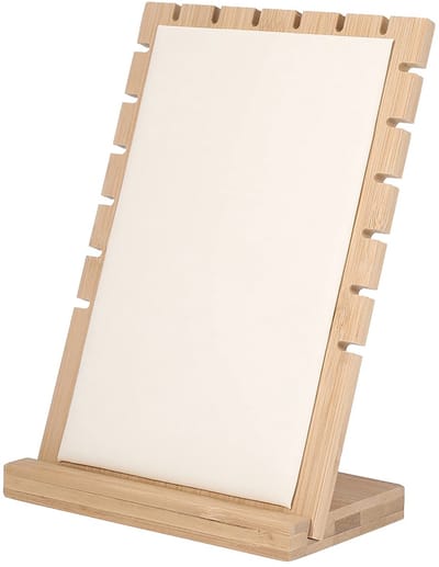 Dailygoods- Sieradenstandaard Houten Lijst - Sieradenhouder - Kettingen/Armbanden - Compact - Eenvoudig op te bergen - Afmetingen 25 x 17,3 x 10 cm