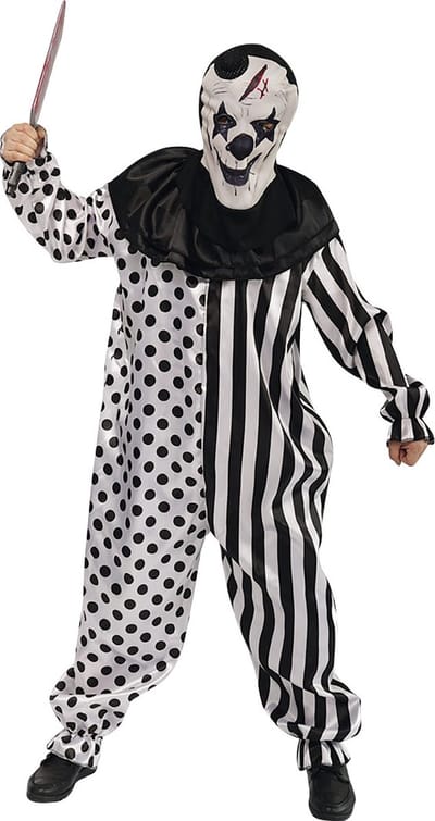 Halloween Killer Clown Jumpsuit Tiener 14-16 jaar