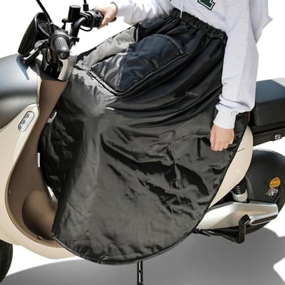 Florixa® Beenkleed Scooter - Scooterkleed - Universeel Beenkleed - 4 Lagen Stof - met Zak- Zwart - 20cm x 10cm x 1cm