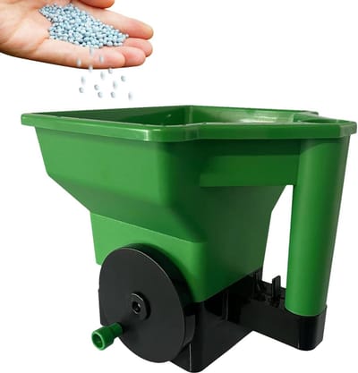 Handstrooier Gazon - Tuingereedschap Strooier - Zaad en Mest - Nauwkeurige Verdeling - 26 x 26 x 25.5 cm - Groen