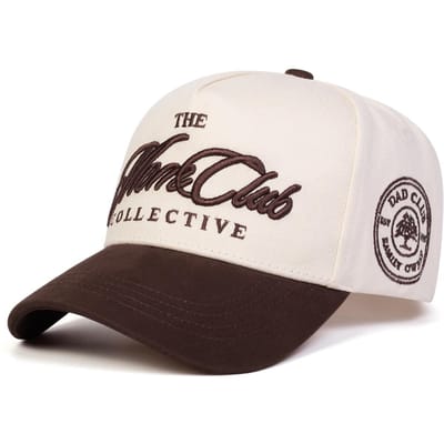 Casquettes de Baseball Unisexes Broderie The Mare Club Collective Printemps Automne Extérieur Réglable Casquettes Décontractées Chapeau Pare-soleil Casquette de Sport white
