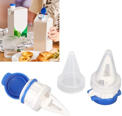 2-Delige Set Melkfles Schenktuit, Universele Schenker voor Melkpakken, Dranken, Wijn en Cocktails, Bar Accessoires