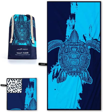Extra grote strandhanddoek van microvezel - sneldrogend, zacht, licht - strand en zwemmen - 178 x 80 cm