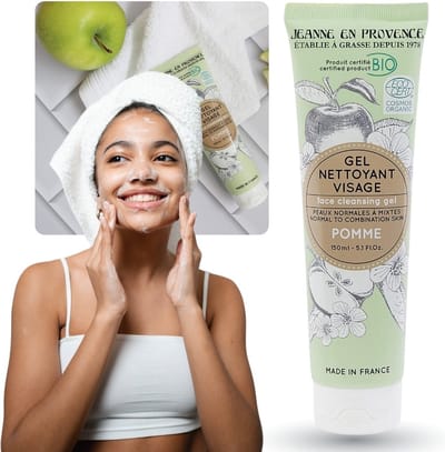 Jeanne en Provence Gel Nettoyant Visage Apple - Verhelderende gezichtsreinigingsgel BIO 150ml