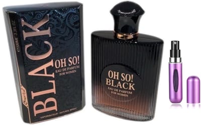 Omerta - Oh So! Black - Eau de Parfum - 100 ml inclusief hervulbare tasverstuiver (willekeurige kleur)